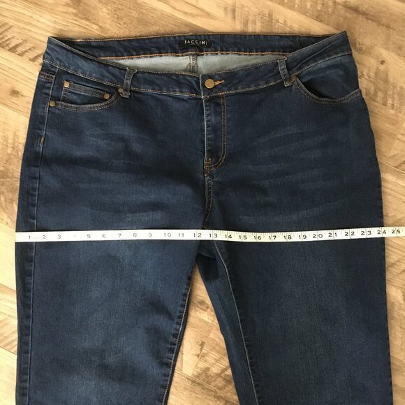 Baccini Dark Blue Women's Denim Jeans 20W - Picture 7 of 10